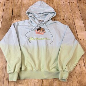 Fiorucci Sweatshirt Hoodie Ombre Embroidered Script Logo Size Medium New NWT
